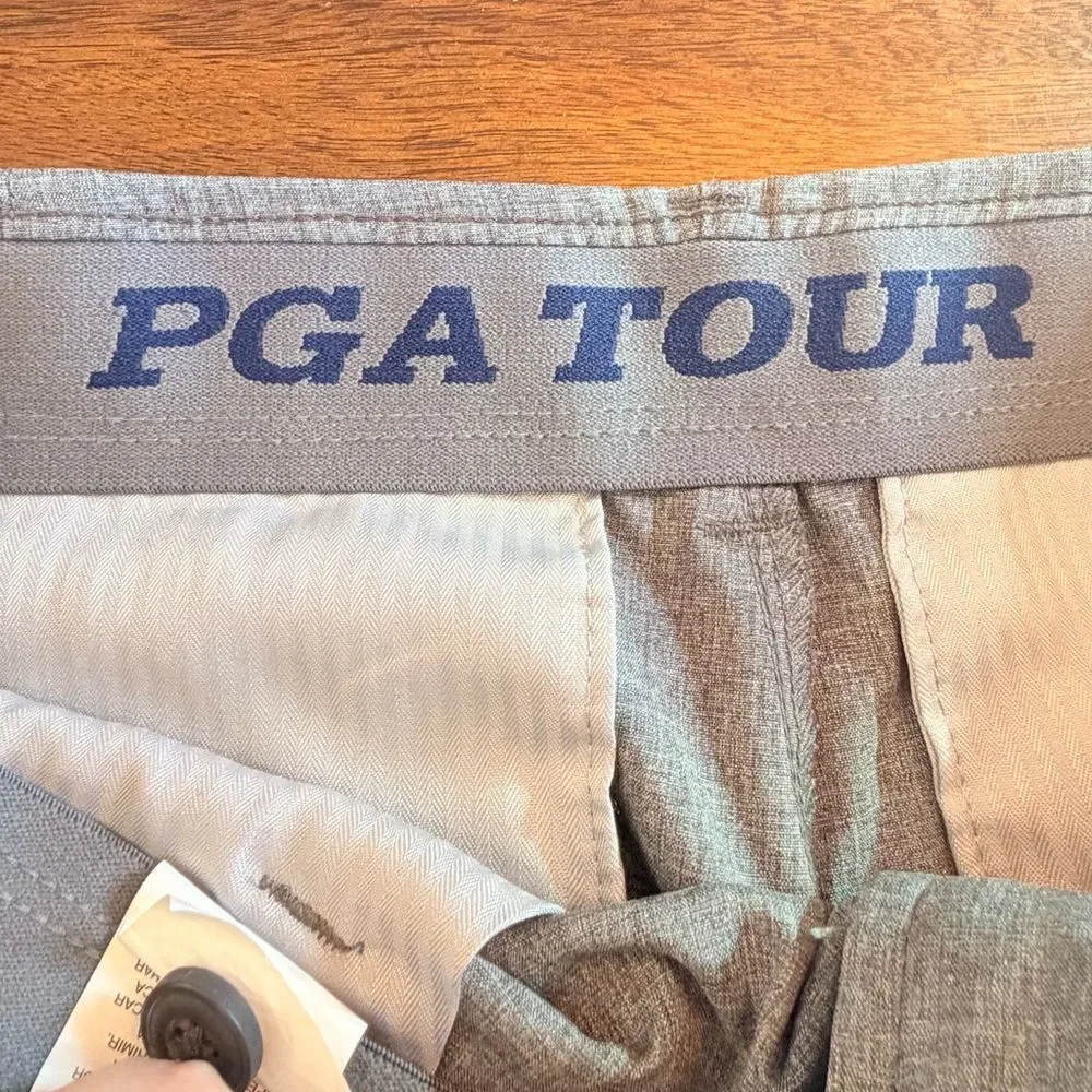 PGA Tour Men’s Gray Golf Shorts - Size 34